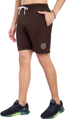 Go Devil Printed Men Brown Cargo Shorts