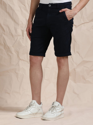 bEEVEE Solid Men Blue Casual Shorts