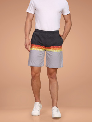 BULLMER Printed Men Multicolor Basic Shorts