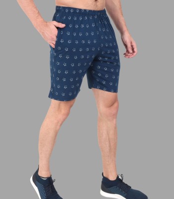 Zeffit Printed Men Blue Bermuda Shorts