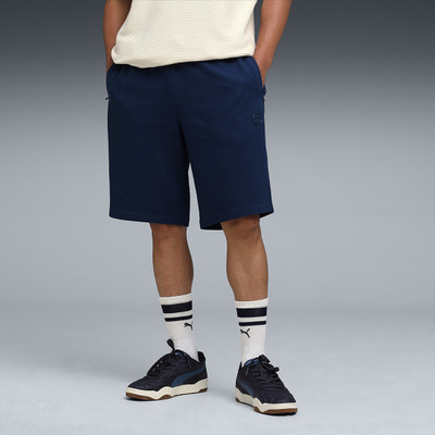 PUMA Self Design Men Blue Casual Shorts