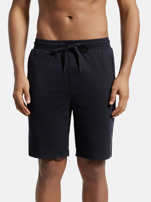 JOCKEY Self Design Men Black Basic Shorts