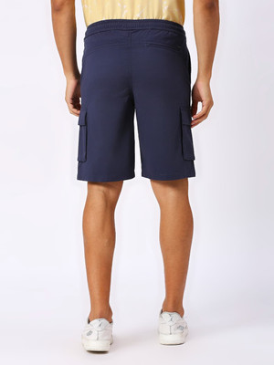 BASICS Solid Men Light Blue Regular Shorts