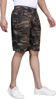 VRAJGLOBLE Printed Men Multicolor Basic Shorts
