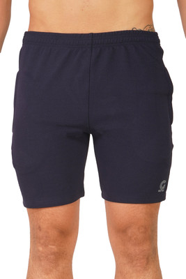 Goto Sports Solid Men Blue Basic Shorts