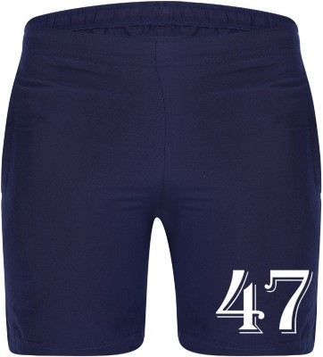 Teeglee Printed Men Dark Blue Regular Shorts