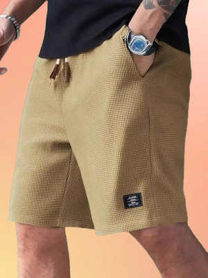 AA Fashion Solid Men Brown Casual Shorts, Bermuda Shorts, Sports Shorts