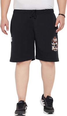 bigbanana Printed Men Black Casual Shorts