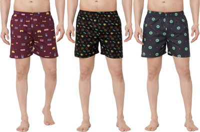 Anlon Printed Men Multicolor Boxer Shorts