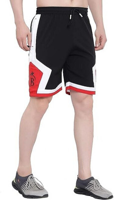 BLUE STAR SHARK Color Block Men Multicolor Regular Shorts