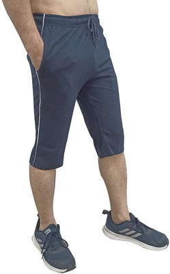 TT Solid Men Dark Blue Basic Shorts