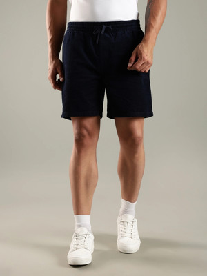 TOMMY HILFIGER Solid Men Blue Bermuda Shorts