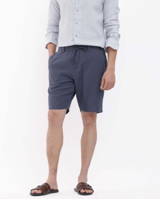 RARE RABBIT Solid Men Purple Casual Shorts