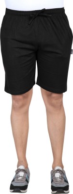 Glazer Solid Men Black Bermuda Shorts