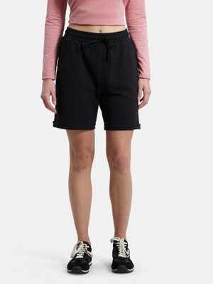JOCKEY Solid Women Black Regular Shorts