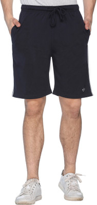 Humbert Solid Men Dark Blue Regular Shorts