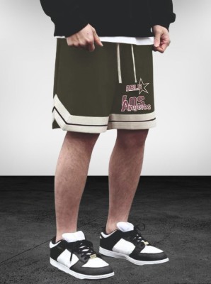 CULISH Printed Men Green, White Gym Shorts