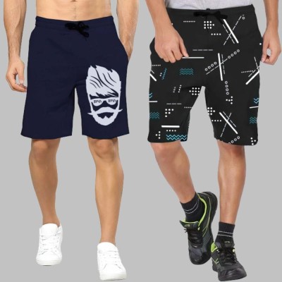 Basis Printed Men Multicolor Regular Shorts