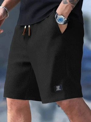 AA Fashion Solid Men Reversible Black, White, Brown Regular Shorts, Night Shorts, Denim Shorts