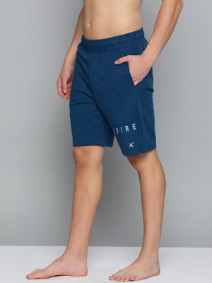 HRX by Hrithik Roshan Self Design Men Green Casual Shorts