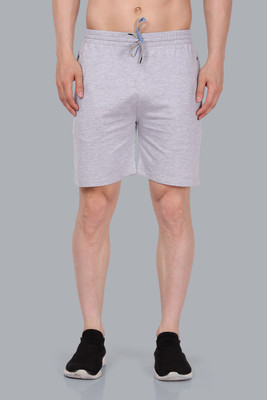 UniPearl Solid Men Grey Casual Shorts
