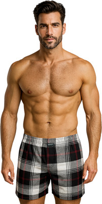 BUTT-Y Checkered Men Multicolor Regular Shorts