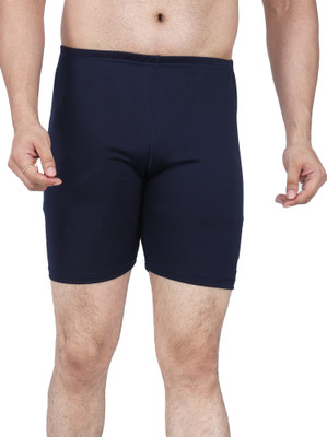 KVFIT Solid Men Dark Blue Sports Shorts