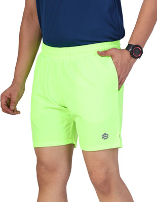 Ruggd Indian Solid Men Light Green Running Shorts