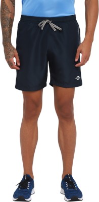 NIVIA Solid Men Blue Sports Shorts