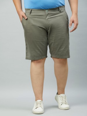 STUDIO NEXX Solid Men Light Green Chino Shorts, Casual Shorts