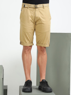bEEVEE Solid Men Khaki Casual Shorts