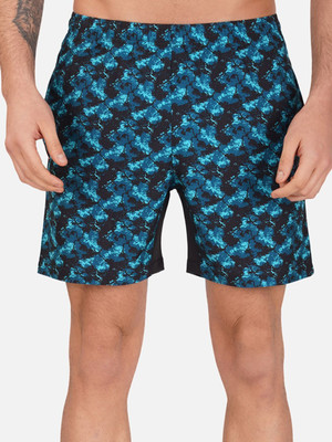 Sportinger Printed Men Light Green Board/Swim Shorts