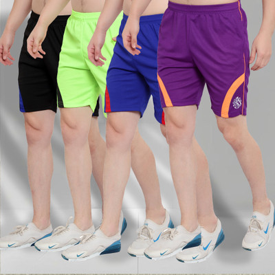 Dia A Dia Striped Men Black, Light Green, Dark Blue, Purple Bermuda Shorts