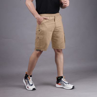 ANAGH ENTERPRISE Solid Men Beige Cargo Shorts
