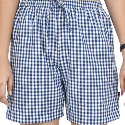 Zoiora Checkered Women Blue, White Boxer Shorts