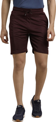 TURTLE Solid Men Maroon Casual Shorts