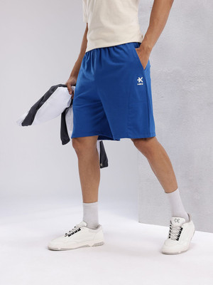 HRX by Hrithik Roshan Solid Men Blue Regular Shorts
