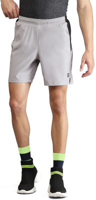 Rock.it Solid Men Grey Sports Shorts