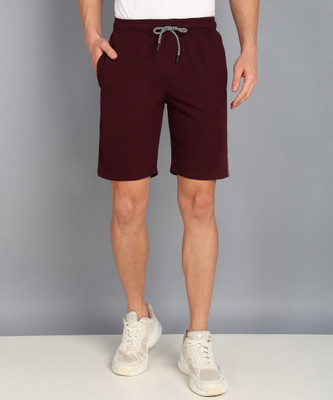 METRONAUT Men's Solid Regular Short Solid Men Purple Regular Shorts
