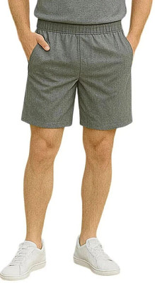 Fabc Solid Men Black Basic Shorts