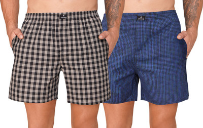 String Checkered Men Multicolor Boxer Shorts