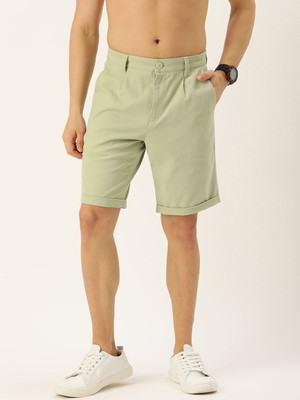 HARVARD Solid Men Green Chino Shorts