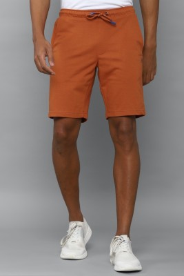 Allen Solly Solid Men Orange Regular Shorts