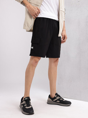 HRX by Hrithik Roshan Solid Men Black Regular Shorts