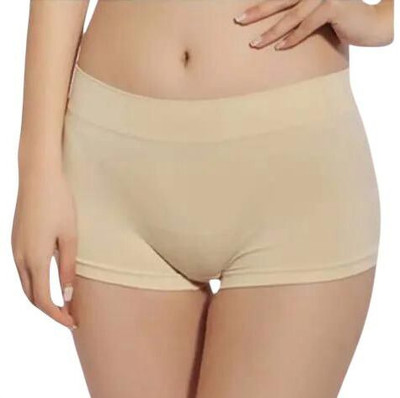 SK TRADERS Solid Women Beige Basic Shorts