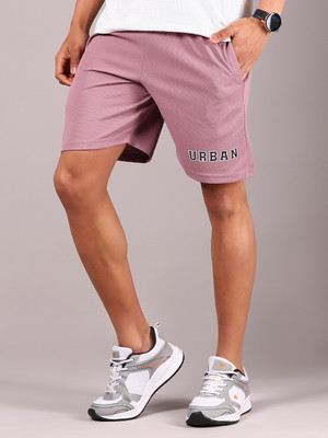 V-MART Solid Men Pink Regular Shorts