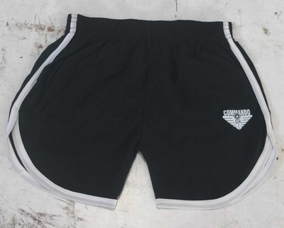 SKUs Striped Men Black Regular Shorts