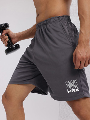 HRX by Hrithik Roshan Printed Men Grey Regular Shorts