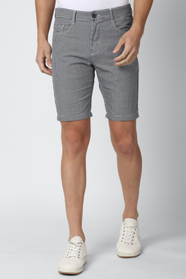 PETER ENGLAND Printed Men Grey Regular Shorts