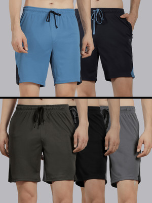 Force NXT Solid Men Multicolor Sports Shorts